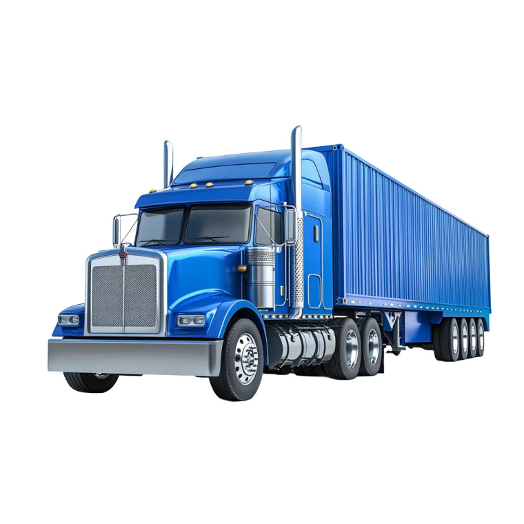 Modern Shipping Truck Vinyl Car Decal Sticker – Waterproof & UV-Resistant 8"