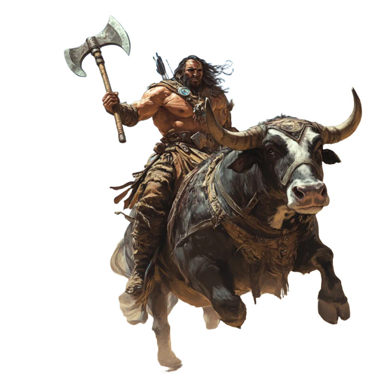 Warrior On Bull Vinyl Car Decal Sticker – Waterproof & UV-Resistant 8"