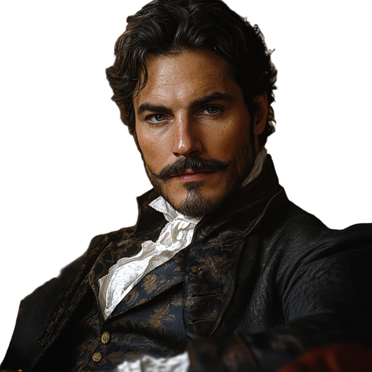 Victorian Aristocrat Vinyl Car Decal Sticker – Waterproof & UV-Resistant 8"