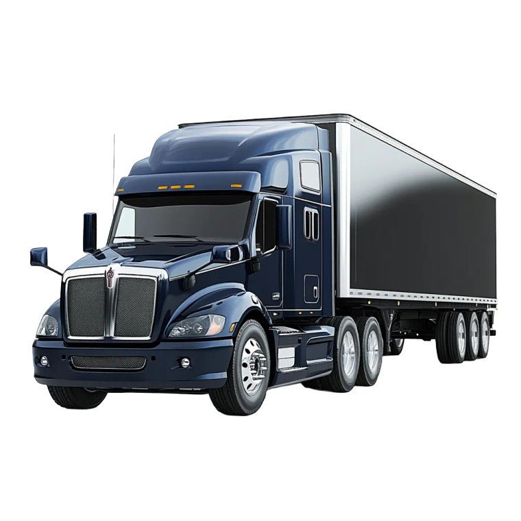 Dark Freight Truck Vinyl Car Decal Sticker – Waterproof & UV-Resistant 8"