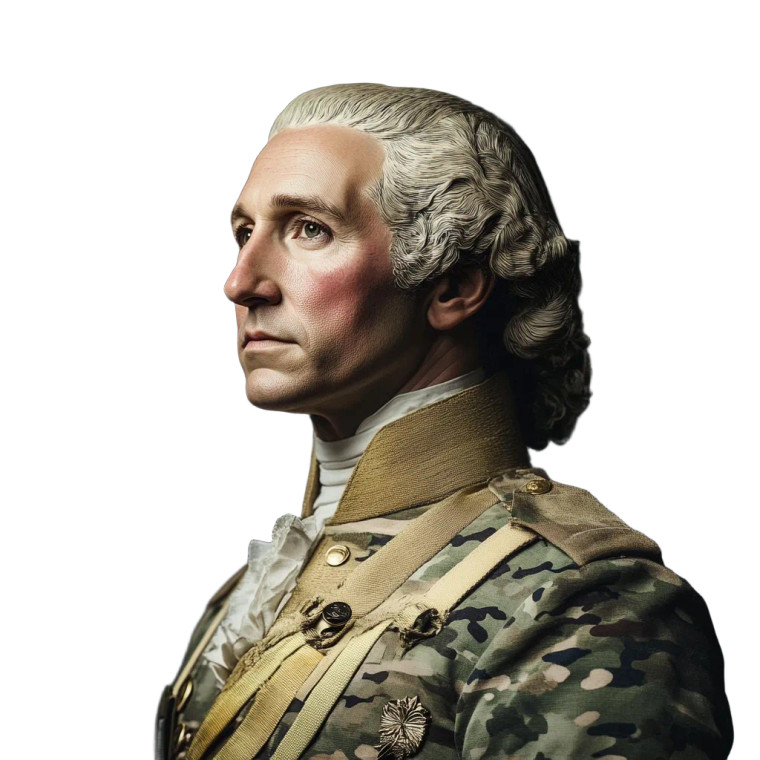 Modern George Washington Vinyl Car Decal Sticker – Waterproof & UV-Resistant 8"