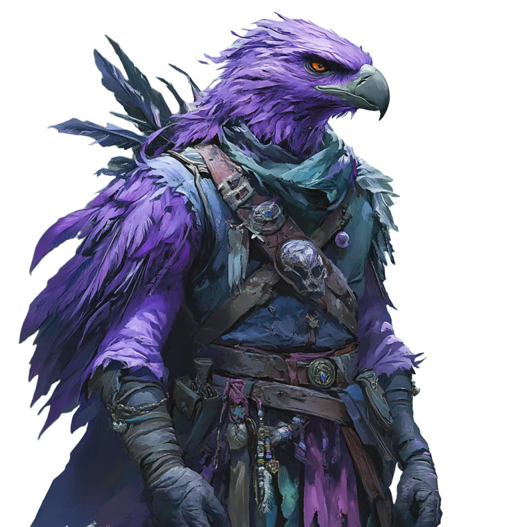 Evil Eagle Druid Vinyl Car Decal Sticker – Waterproof & UV-Resistant 8"