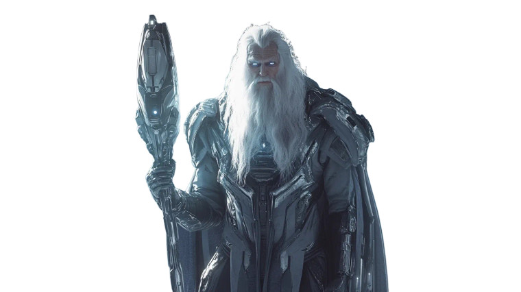 Robotic Gandalf Vinyl Car Decal Sticker – Waterproof & UV-Resistant 8"