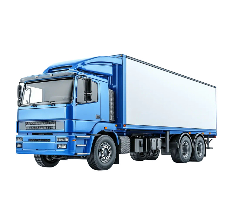 Blue Cargo Truck V4 Vinyl Car Decal Sticker – Waterproof & UV-Resistant 8"