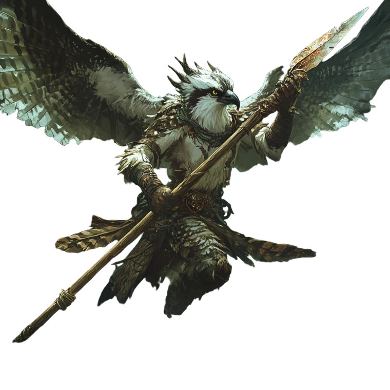 Osprey Warrior Vinyl Car Decal Sticker – Waterproof & UV-Resistant 8"