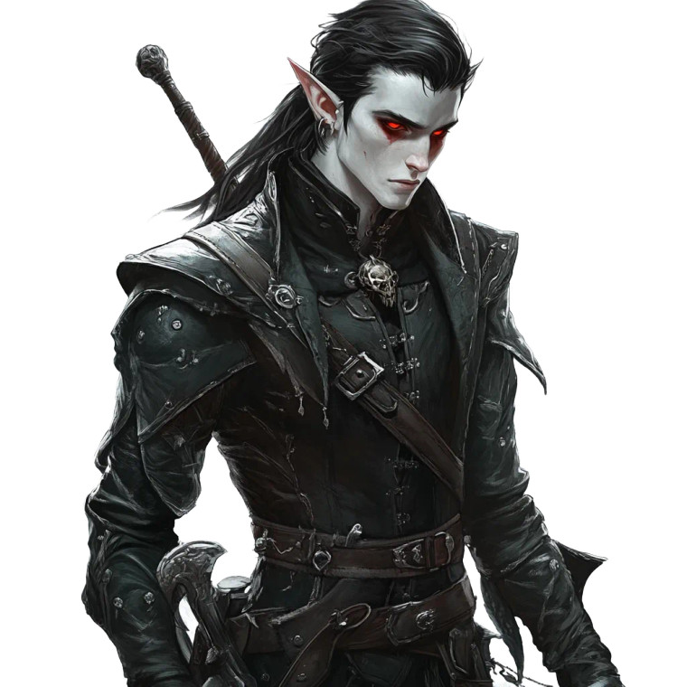 Dark Elf Warrior V8 Vinyl Car Decal Sticker – Waterproof & UV-Resistant 8"