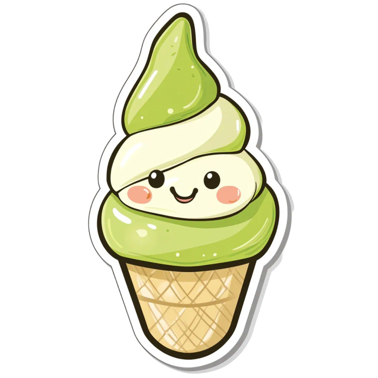 Cute Avocado Sticker Vinyl Car Decal Sticker – Waterproof & UV-Resistant 8"