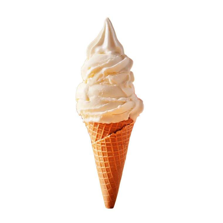 Vanilla Softice Cone Vinyl Car Decal Sticker – Waterproof & UV-Resistant 8"