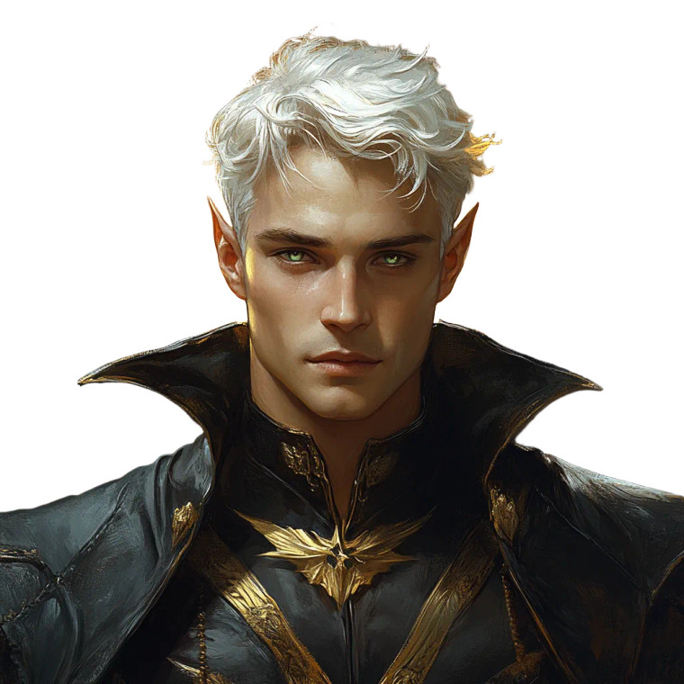 Starlit Prince Vinyl Car Decal Sticker – Waterproof & UV-Resistant 8"