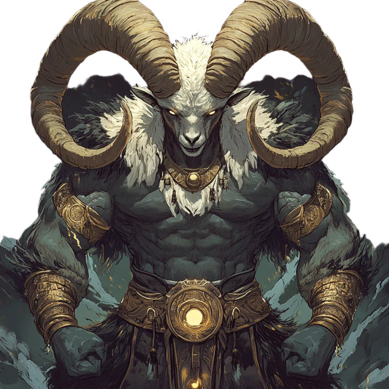 Legendary Goat Warrior Vinyl Car Decal Sticker – Waterproof & UV-Resistant 8"