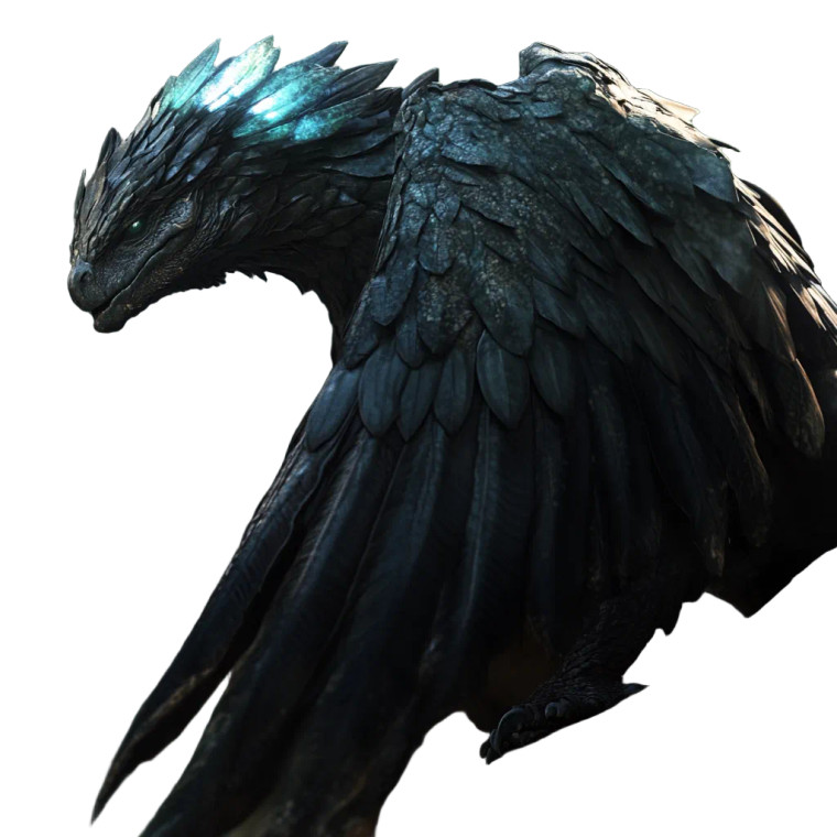 Alien Winged Reptilian Vinyl Car Decal Sticker – Waterproof & UV-Resistant 8"