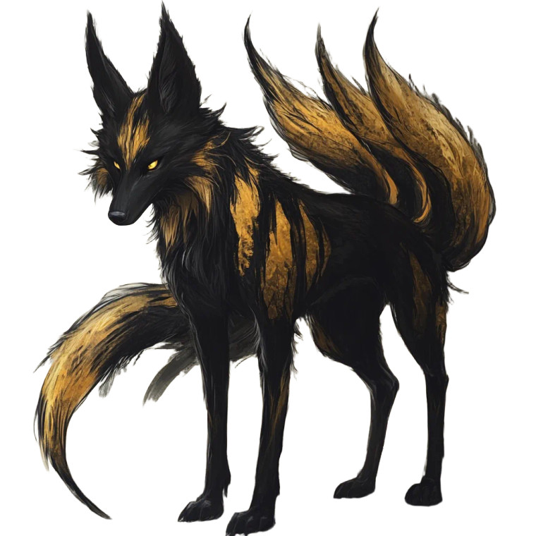 Maned Wolf Kitsune Vinyl Car Decal Sticker – Waterproof & UV-Resistant 8"