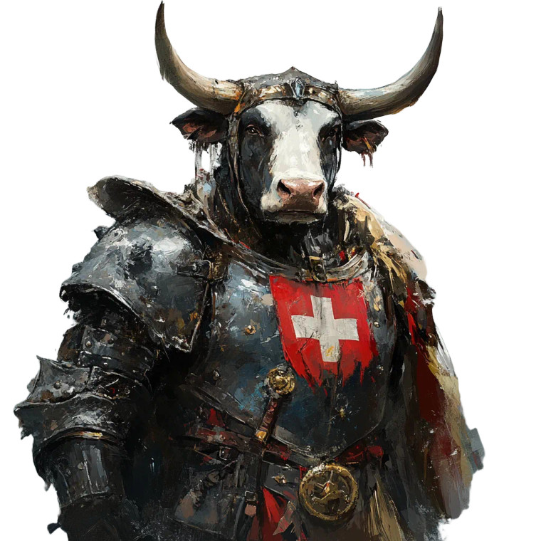 Swiss Knight Vinyl Car Decal Sticker – Waterproof & UV-Resistant 8"