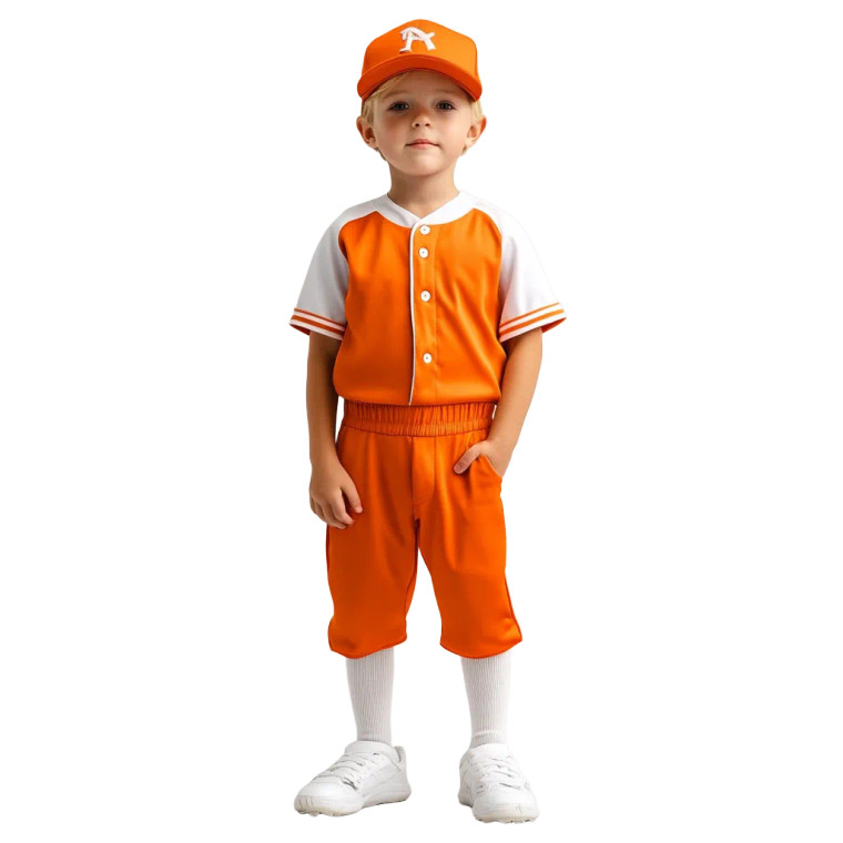 Kid Baseball Uniform Vinyl Car Decal Sticker – Waterproof & UV-Resistant 8"