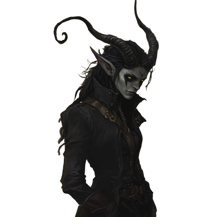 Eldritch Tiefling Peeking Vinyl Car Decal Sticker – Waterproof & UV-Resistant 8"