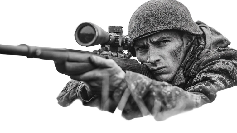 German Wwii Sniper Vinyl Car Decal Sticker – Waterproof & UV-Resistant 8"