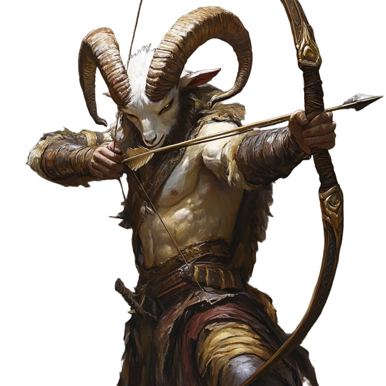 Satyr Archer Vinyl Car Decal Sticker – Waterproof & UV-Resistant 8"