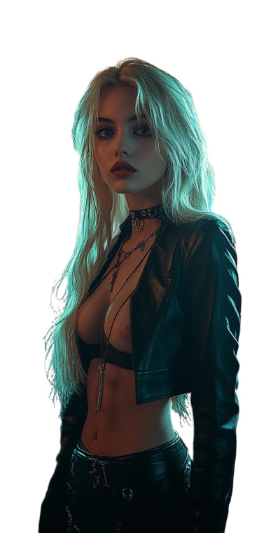 Vampire Girl Portrait V2 Vinyl Car Decal Sticker – Waterproof & UV-Resistant 8"