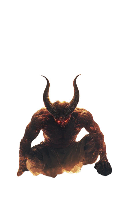 Divine Judgment Satan Vinyl Car Decal Sticker – Waterproof & UV-Resistant 8"