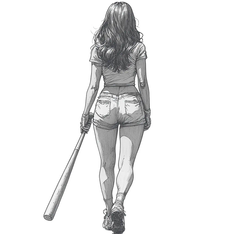 Determined Woman Walking Vinyl Car Decal Sticker – Waterproof & UV-Resistant 8"