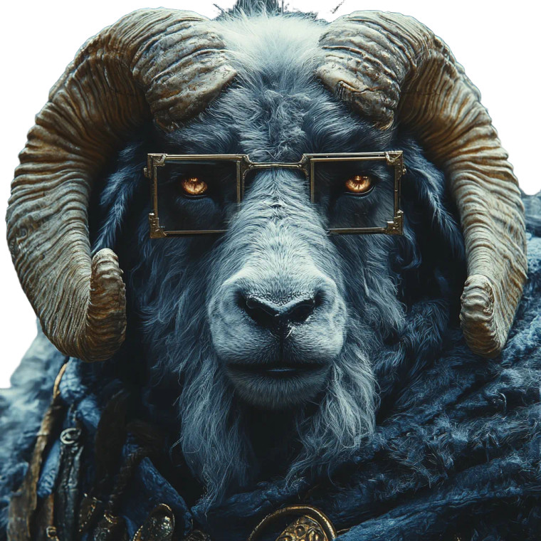 Warlock Ram Vinyl Car Decal Sticker – Waterproof & UV-Resistant 8"