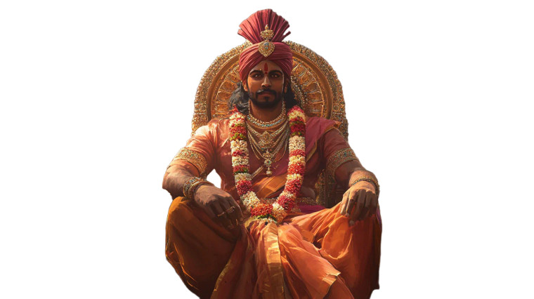 Indian King Throne Vinyl Car Decal Sticker – Waterproof & UV-Resistant 8"