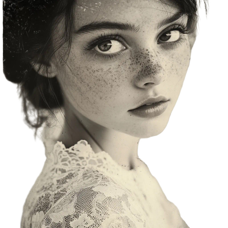 Vintage Photo Girl Vinyl Car Decal Sticker – Waterproof & UV-Resistant 8"