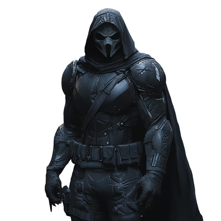 Gothic Vigilante Vinyl Car Decal Sticker – Waterproof & UV-Resistant 8"