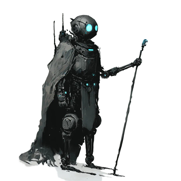 Ancient Magic Robot Vinyl Car Decal Sticker – Waterproof & UV-Resistant 8"