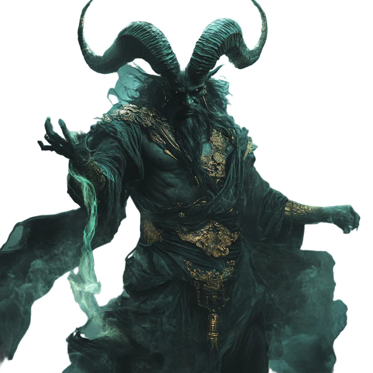 Demonic Genie Vinyl Car Decal Sticker – Waterproof & UV-Resistant 8"