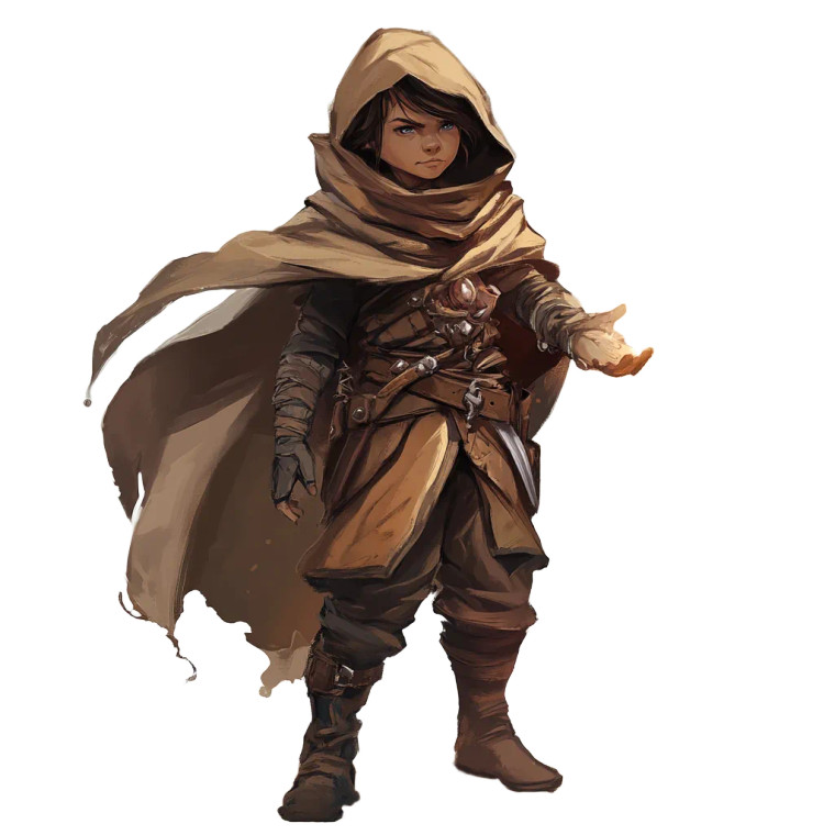 Halfling Rogue V2 Vinyl Car Decal Sticker – Waterproof & UV-Resistant 8"