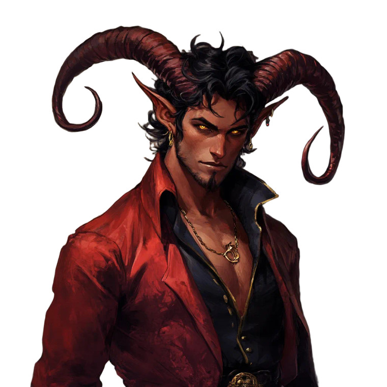 Tiefling Bard V6 Vinyl Car Decal Sticker – Waterproof & UV-Resistant 8"