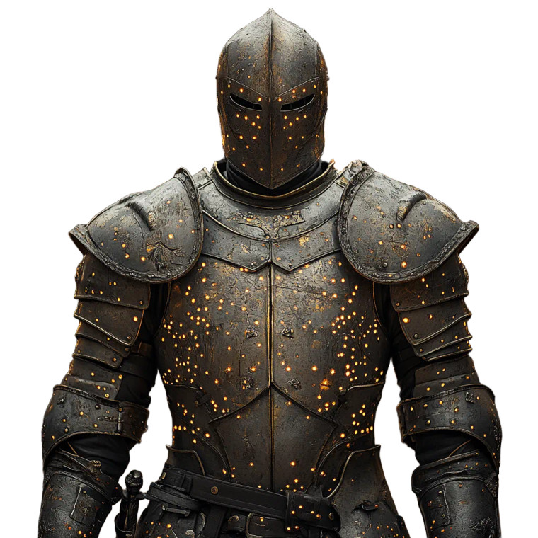 Knight'S Armor Vinyl Car Decal Sticker – Waterproof & UV-Resistant 8"