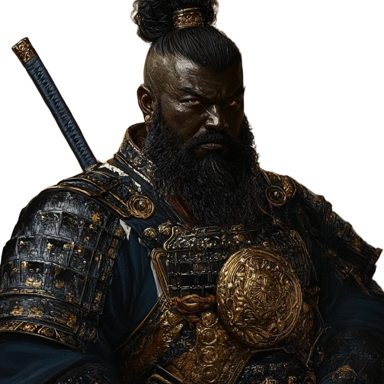 Dwarven Samurai V2 Vinyl Car Decal Sticker – Waterproof & UV-Resistant 8"