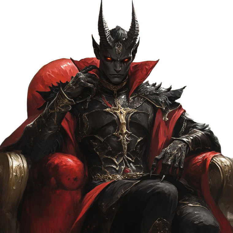 Devil King Dnd Vinyl Car Decal Sticker – Waterproof & UV-Resistant 8"
