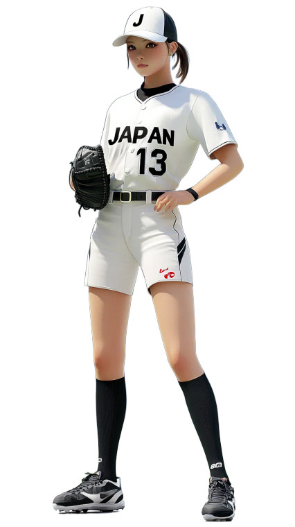 Japanese Baseball Player V4 Vinyl Car Decal Sticker – Waterproof & UV-Resistant 8"