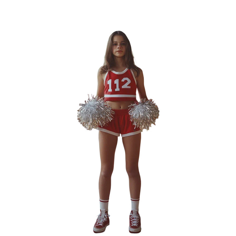Teen Cheerleader Vinyl Car Decal Sticker – Waterproof & UV-Resistant 8"
