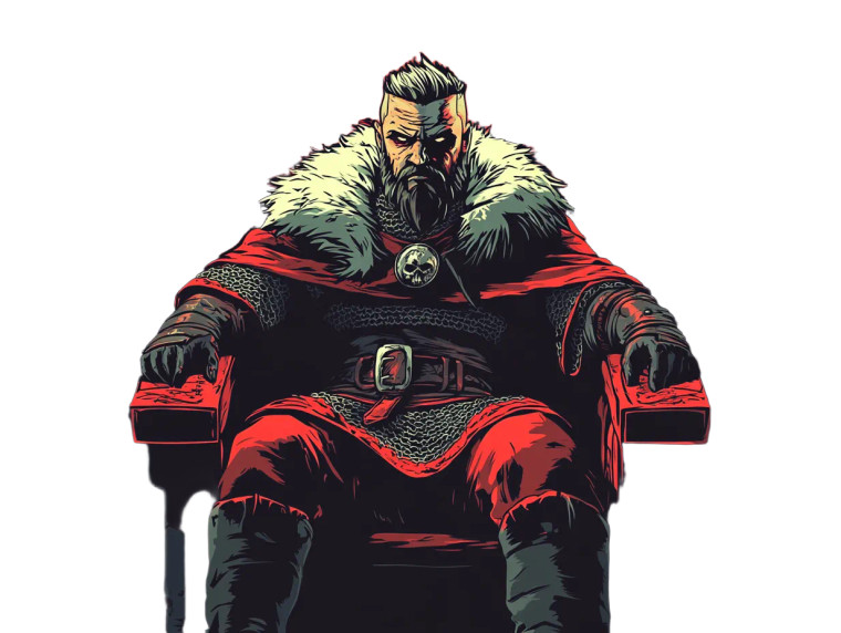 Medieval Villain Captain Vinyl Car Decal Sticker – Waterproof & UV-Resistant 8"