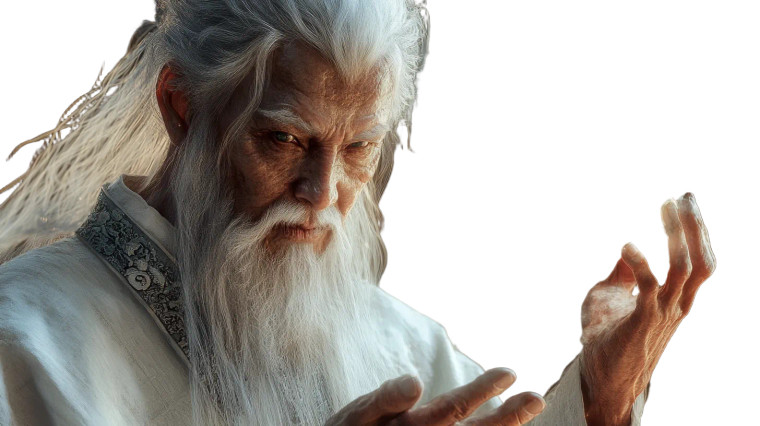 Ancient Daoist Sage Vinyl Car Decal Sticker – Waterproof & UV-Resistant 8"