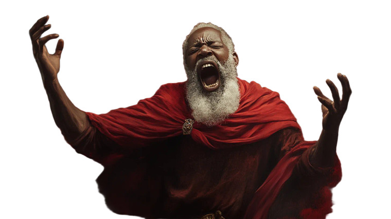 Angry Royal Cape Vinyl Car Decal Sticker – Waterproof & UV-Resistant 8"