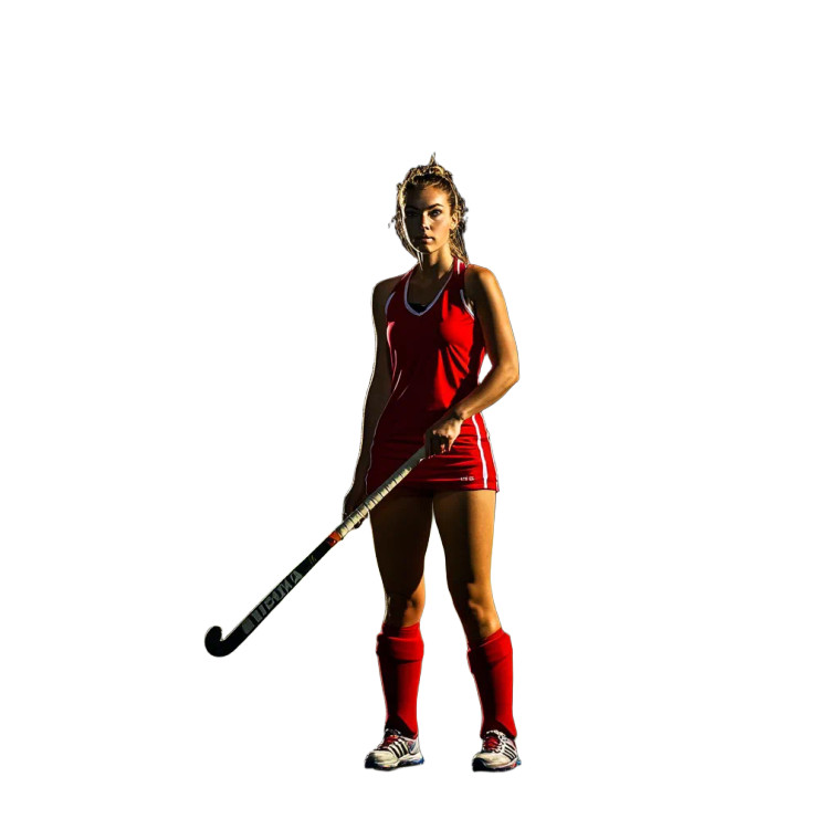 Field Hockey Action Vinyl Car Decal Sticker – Waterproof & UV-Resistant 8"