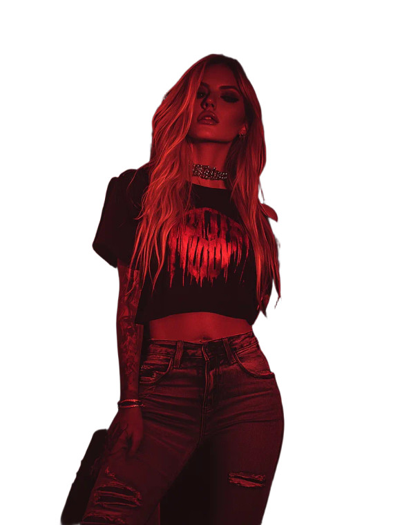 Punk Rock Muse Vinyl Car Decal Sticker – Waterproof & UV-Resistant 8"