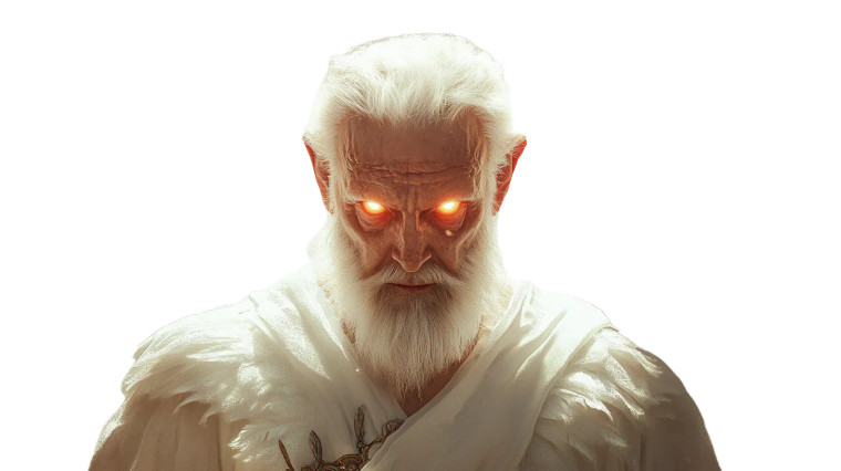 Elderly Angel Portrait Vinyl Car Decal Sticker – Waterproof & UV-Resistant 8"