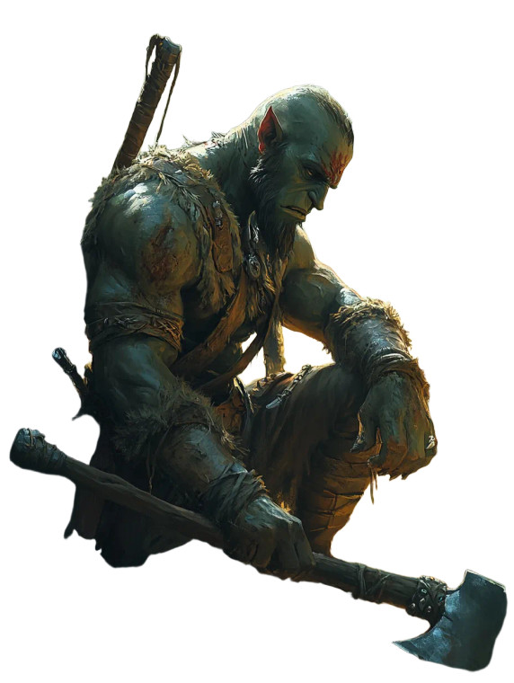 Hunting Orc Druid Vinyl Car Decal Sticker – Waterproof & UV-Resistant 8"