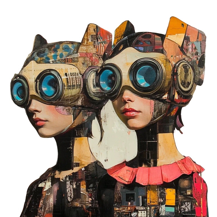 Robo Chicas Vinyl Car Decal Sticker – Waterproof & UV-Resistant 8"