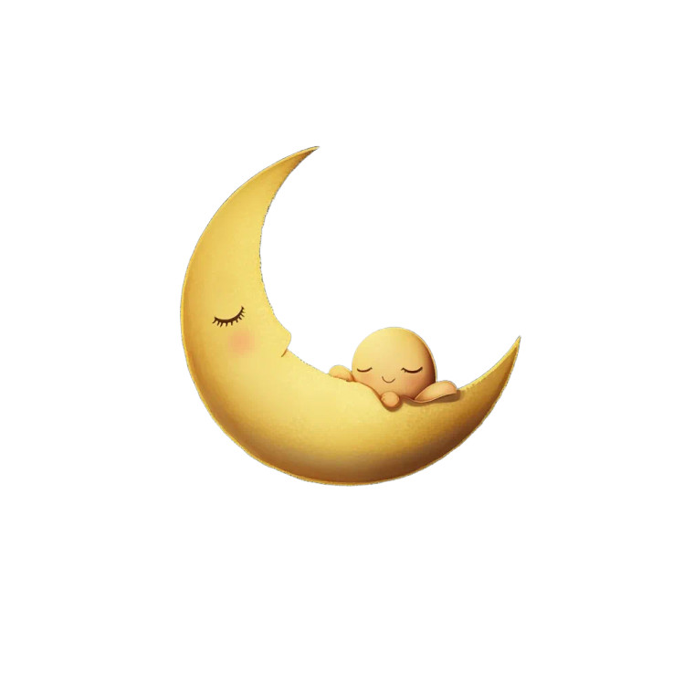 Moon And Star Vinyl Car Decal Sticker – Waterproof & UV-Resistant 8"