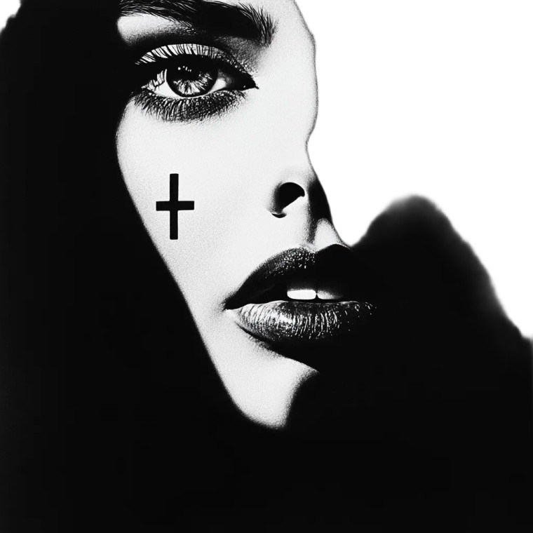 Mysterious Elegant Woman V3 Vinyl Car Decal Sticker – Waterproof & UV-Resistant 8"