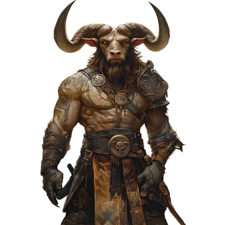 Drakmir Minotaur Vinyl Car Decal Sticker – Waterproof & UV-Resistant 8"