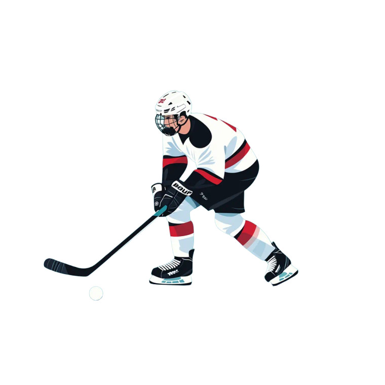 Ice Hockey Player Vinyl Car Decal Sticker – Waterproof & UV-Resistant 8" Ice Hockey Player Vinyl Car Decal Sticker – Waterproof & UV-Resistant 8"