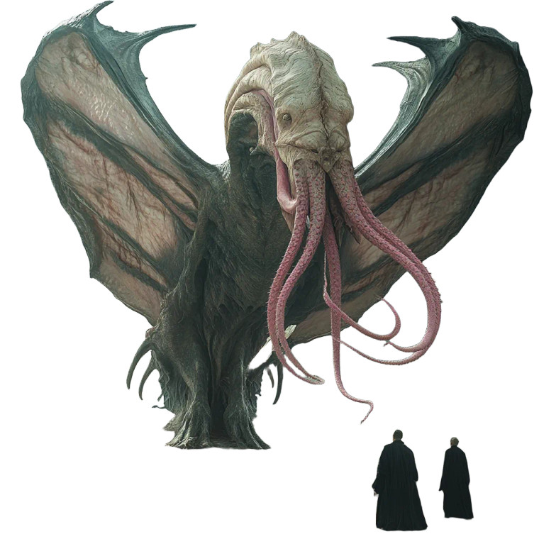 Majestic Winged Creature Vinyl Car Decal Sticker – Waterproof & UV-Resistant 8"